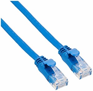 エレコム LANケーブル CAT6A 2m 爪折れ防止コネクタ cat6a対応 やわらか ブルー L