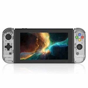 Myriann 任天堂 Nintendo Switch ニンテンドー カラー置換ケース 代わりケース 外殻 ついに登場！ (ブラック+)