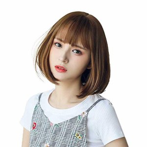 かわいい姫様 ウィッグ ショート ボブ フルウィッグ レディース おしゃれ かつら ショートヘア 日常 可愛い ストレート 人気 定番 ぱっつ