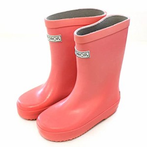 アミアミ レインブーツ キッズ ジュニア 子供 雨 雨具 梅雨 防水 レイン 通学 QH001 (21.0cm, コーラルピンク)