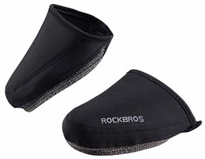 ROCKBROS(ロックブロス)自転車 シューズカバー 防寒 防風 トゥカバー ロードバイク 靴カバー 耐摩耗 ウィンドブレーク サイクリング サイ