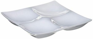 テーブルウェアイースト ビュッフェプレート 4品皿 17.1cm ホワイト 仕切り皿