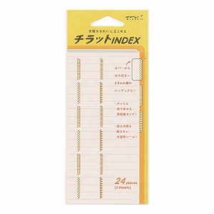 インデックスラベル チラットINDEX【パターン/金】手帳アクセサリー 82319-006