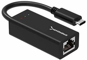 SABRENT USB Type-C - ギガビットイーサネットアダプター 10/100/1000Mbps MacBook、Mac Pro、Mini、iMac、X、Surface Pro、Notebook Pc 