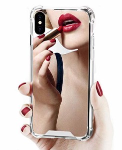 対応 i Phone 13 ケース 可愛い女の子 おしゃれ シンプル ミラー鏡面デザイン 強化ガラス 全面クリア TPUバンパー アイフォン 13 携帯電