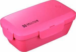 アスベル お弁当箱1段510mL デリクラブ TLB-510 ピンク 3546