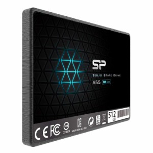 シリコンパワー SSD 512GB 3D NAND採用 SATA3 6Gb/s 2.5インチ 7mm PS4動作確認済  A55シリーズ SP512GBSS3A55S25