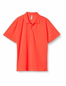 グリマー 半袖 4.4オンス ドライ ポロシャツ UV カット 00302-ADP 蛍光オレンジ 3L (日本サイズ3L相当)