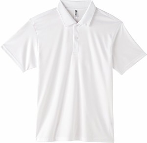 グリマー 半袖 3.5オンス インターロック ドライ ポロシャツ 00351-AIP メンズ ホワイト L