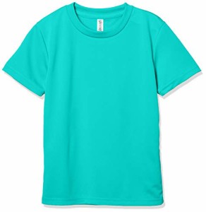 グリマー 半袖 4.4oz ドライTシャツ (クルーネック) 00300-ACT_K キッズ ミントブルー 140