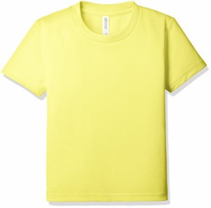 グリマー 半袖 4.4oz ドライTシャツ (クルーネック) 00300-ACT_K キッズ イエ ロー 100