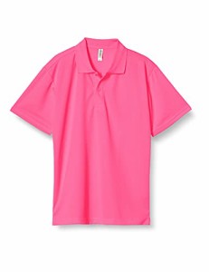 グリマー 半袖 4.4オンス ドライ ポロシャツ UV カット 00302-ADP 蛍光ピンク 4L (日本サイズ4L相当)