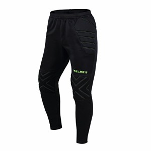 [ケルメ] 男性のサッカーゴールキーパー試合訓練のズボン (ブラック, X-Large)
