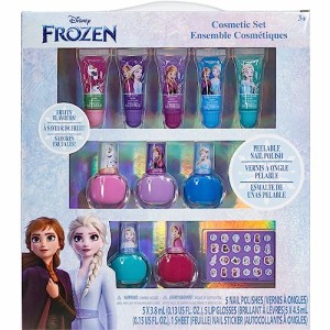 TownleyGirl Frozen 2 ディズニー プリンセス アナと雪の女王 2 水で洗える！ 豪華メイクアップセット ： マニキュア / ネイルシール / 