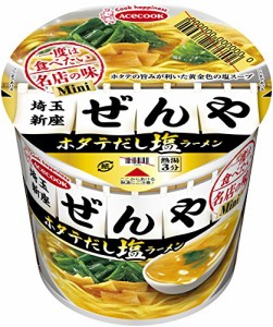 エースコック 一度は食べたい名店の味ミニ ぜんや ホタテだし塩ラーメン 42g×12個