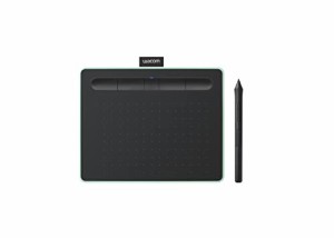 【ネット限定】 Wacom(ワコム) ペンタブレットIntuos Smallワイヤレス クリスタ付き グリーン Androidにも対応 データ特典付き TCT