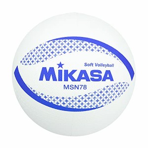 ミカサ(MIKASA) カラーソフトバレーボール 円周78cm 検定球(ホワイト)MSN78-W