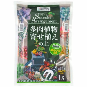 花ごころ 多肉植物寄せ植えの土【ネルソル付】1.5L