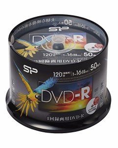 SP Silicon Powerシリコンパワー 1回録画用 D V D-R 1-16倍速 ホワイトワイドプリンタブル 50枚スピンドル SPDR120PWC50S