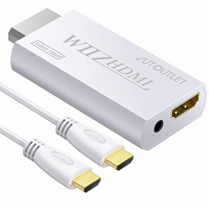 《送料無料》AUTOUTLET Wii to Hdmi アダプタ 1.5M HDMIケーブル付き コ