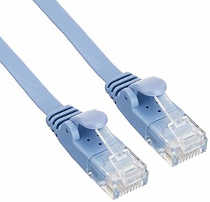 エレコム LANケーブル CAT6 2m 爪折れ防止コネクタ cat6対応 スーパーフラット ブルー LD-GF2/BU2