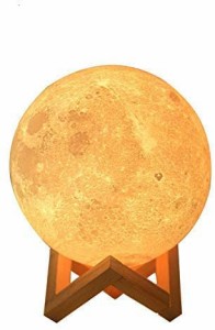 LED月 ランプ 間接照明 月 照明 無段階調光 月のランプ 18cm タッチスイッチ調光 寝室 USB月 ライト 16色 誕生日 プレゼント 女性 日本語