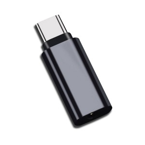 Cablecc Type-C - 3.5mmイヤホンアダプター USB-C 3.1オスAUXオーディオメス Xiaomi 6 Mi6 Letv 2 Pro 2 Max2用 (ブラック)