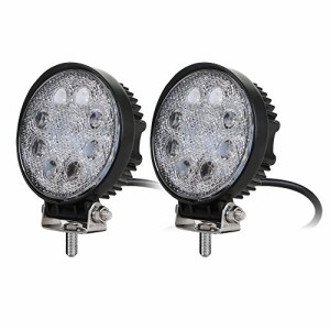 カシムラ LED ワークライト 丸 2個セット LED8灯 白色 24W 1560lm 6000K ノイズ対策 IP67 DC12/24V NML-101