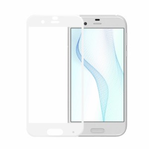 AQUOS R/SH-03J / SHV39 全面保護 強化ガラス保護フィルム フルカバー 旭硝子製ガラス素材 9H ラウンドエッジ 0.33mm シャープ ソフトバ