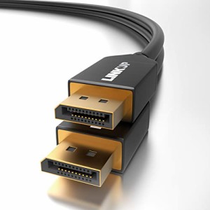LINKUP DisplayPort 1.4 DP8K ケーブル (VESA 認定品) | コネクタ 変換器 アダプター コード | HBR3 | DSC 1.2 | ロッキング機能付き |