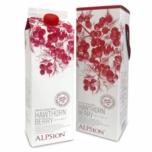 ALPsion フルーツハーブ さんざし(き釈用)1000ml 5~10倍希釈タイプ/紙パック＆100ml増量してリニューアル サンザシ