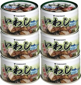 トミナガ いわし 煮つけ 缶詰 DHA EPA 含有 140g ×6個  富永 国内水揚 国内加工 イワシ缶 缶詰 TOMINAGA 