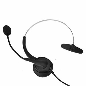 VBESTLIFE コールセンターヘッドセット 高音質 コードレス電話ヘッドセット 360°調節可能 ノイズキャンセル 2.5mmジャック 業務用ヘッド