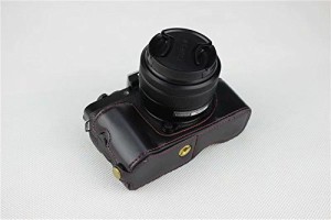 Koowl 対応 Fujifilm Fuji 富士 X-T100 XT100 X T100 カメラ バッグ カメラ ケース 、Koowl手作りクラスのPUレザーカメラハーフケ