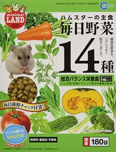 マルカン 毎日野菜14種 ハムスター用 180ｇ 180グラム (x 1)