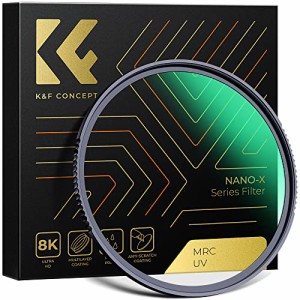 K＆F Concept 58mm レンズ保護フィルター AGC光学ガラス HD超解像力 高透過率 低い反射率 極薄 28層ナノコーティング 撥水防汚 キズ防止 