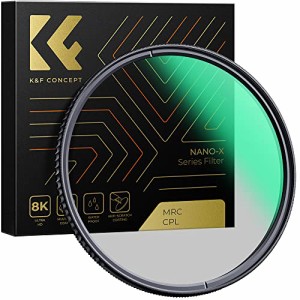 K＆F Concept 67mm PLフィルター 日本製AGC光学ガラス HD超解像力 高透過率 低い反射率 28層ナノコーティング サーキュラー コントラスト