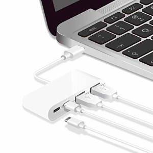 エレコム USBハブ USB Type c USB3.1Gen1 (Aメス2ポート/ Type-Cメス2ポート) バスパワー【USB PD対応】MacBook/iPad/Surface GO Pro 7 /