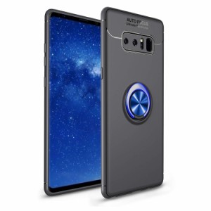 Galaxy Note8 SC-01K/SCV37スマホ保護ケース ギャラクシーNote8背面ケース Zouzt TPU 軽量 リング付き スタンド 車載ホルダー 360度回転 