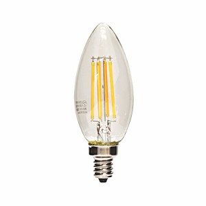 東京メタル LED電球 シャンデリア電球タイプ 40W形相当 電球色 口金E12 LDC4LC40WE12-T2