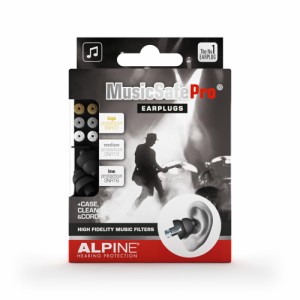 ALPINE HEARING PROTECTION 耳栓 NEW MusicSafe Pro BLACK