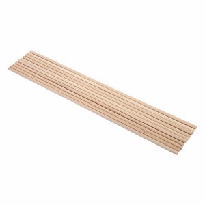 Eboxer 木製スティック 木材 棒木 DIY工具 白木 丸棒材 長さ30CM ５つのサイズを選ぶ