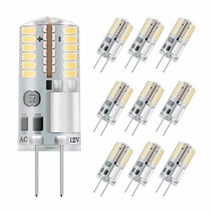 DiCUNO G4口金 LED電球 3W 30W白熱電球相当 電球色 3000K 250lm LEDライト AC/DC 12V 省エネ 360度照明 調光不可能 10個入り