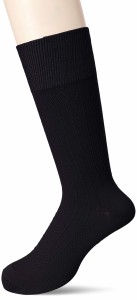 [オカモト] 24時間におわない SUPER SOX(スーパーソックス) ストライプ柄 クルーソックス メンズ ネイビー 日本 24-26cm (日本サイズM相