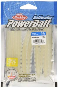 Berkley (バークレー) SWホローサンドワーム 3.8インチ クリアグロークリスタル PBSSHS3.8-CGC シーバス バチ抜け