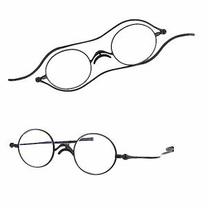 SHIORI 老眼鏡 薄型リーディンググラス SI-05-3+2.50 ブラック ラウンドタイプ