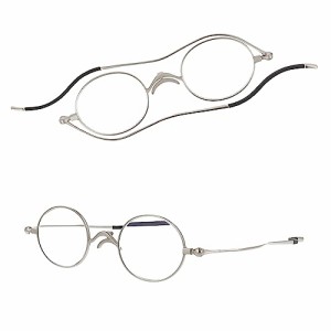 SHIORI 老眼鏡 薄型リーディンググラス SI-05-1+3.00 ラウンドタイプ シルバー