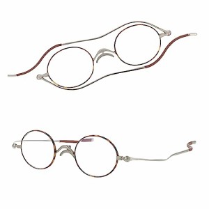 SHIORI 老眼鏡 薄型リーディンググラス SI-05-2+3.00 ブラウンデミ ラウンドタイプ