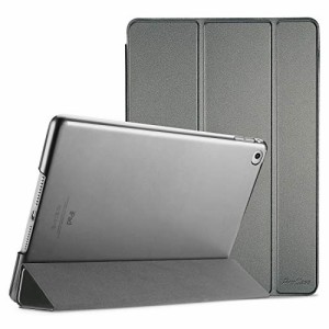 ProCase iPad Air 2(2014発売)ケース スマート 超スリム スタンド フォリオ保護ケース 半透明フロスト バックカバー 対応端末：Apple iPa