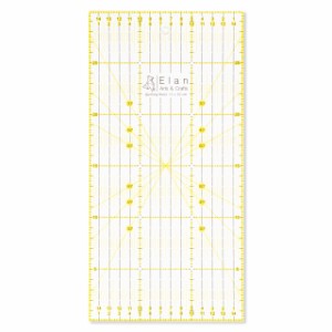 Elan 多機能定規 ものさし ミシンキルト 手芸用品 30*15cmカッターマットと併用おすすめ | パッチワーク 縫製 デッサン 切断用